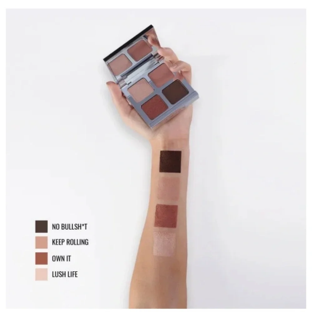 HP 🥳 IL MAKIAGE COLOR BOSS SQUAD EYESHADOW 4-PAN EYE COLOR PALETTE in real deal